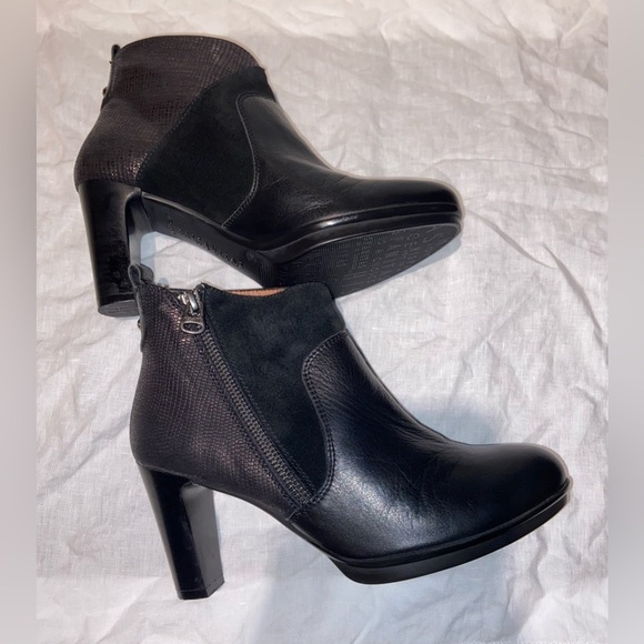 Women’s HISPANITAS Joy is a choice black leather & suede ankle boots sz 36/5,5-6 - Picture 7 of 16